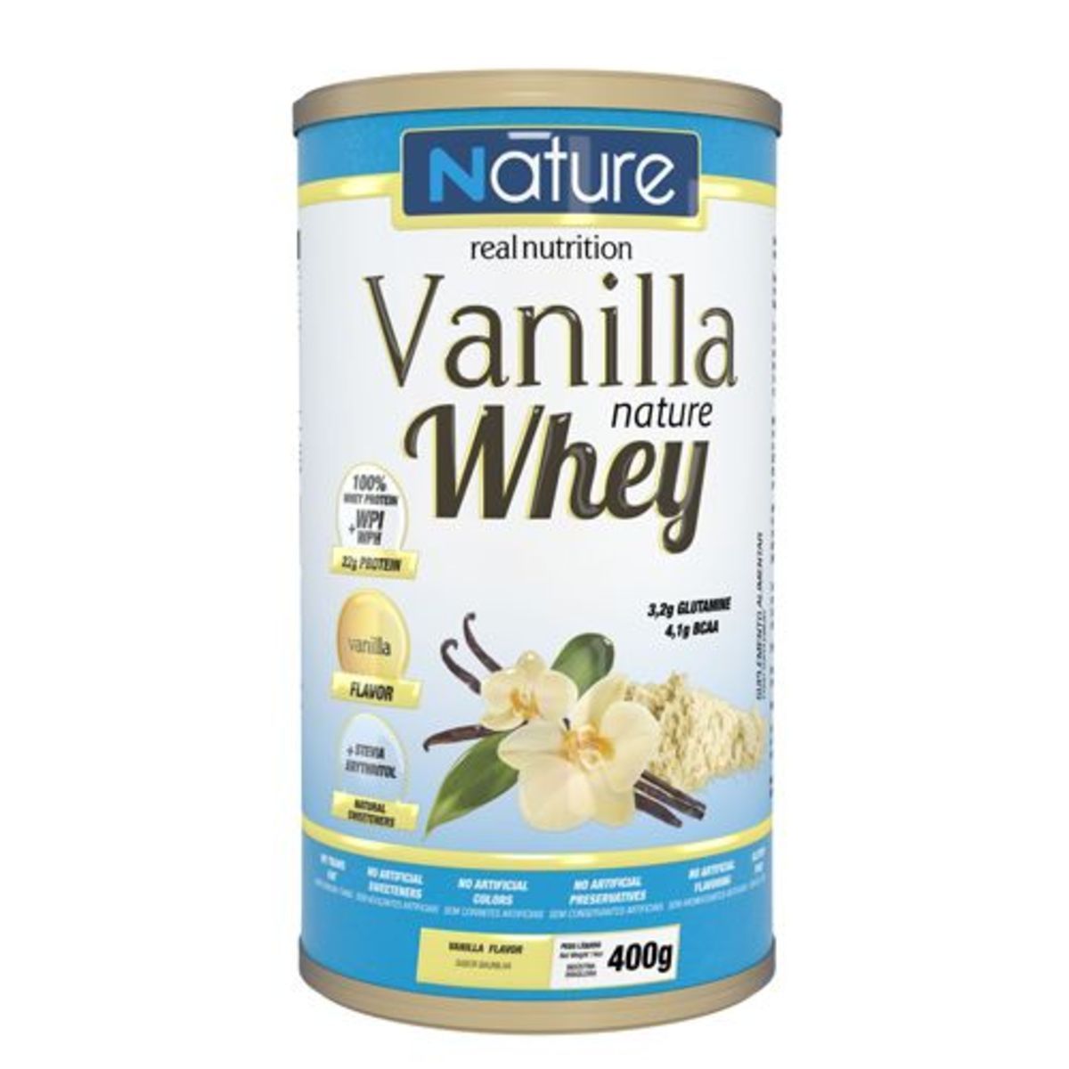Vanilla Nature Whey - 400g Baunilha - Nutrata
