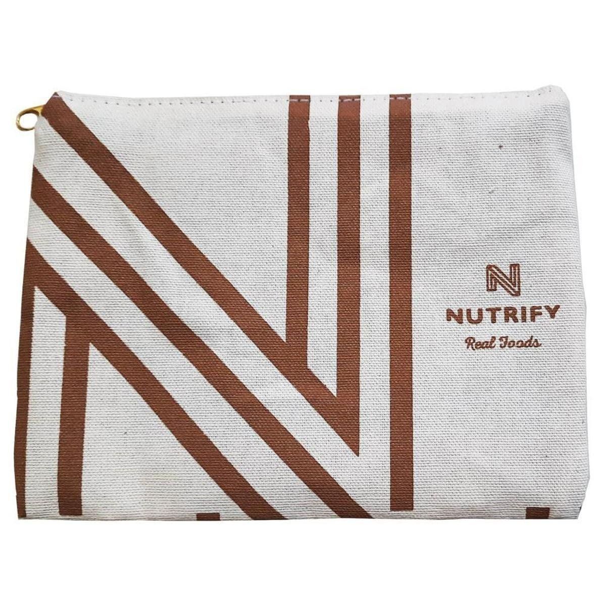 Necessaire Algod�o Marrom - Nutrify