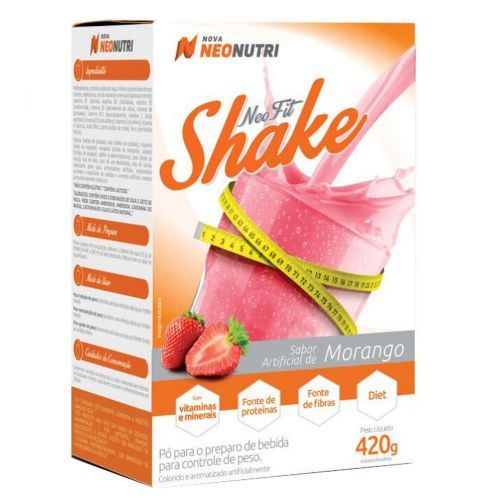 Neo Fit Shake - 420g Morango - NeoNutri