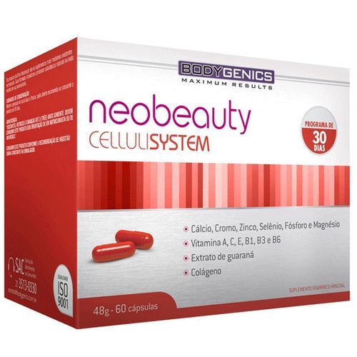 Neobeauty CelluliSystem - 60 c�psulas - Bodygenics