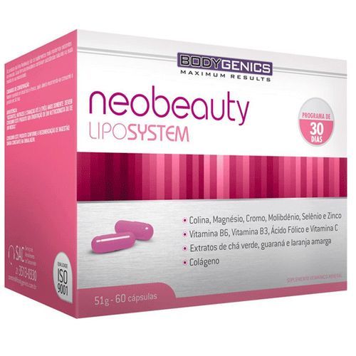 Neobeauty LipoSystem - 60 c�psulas - Bodygenics