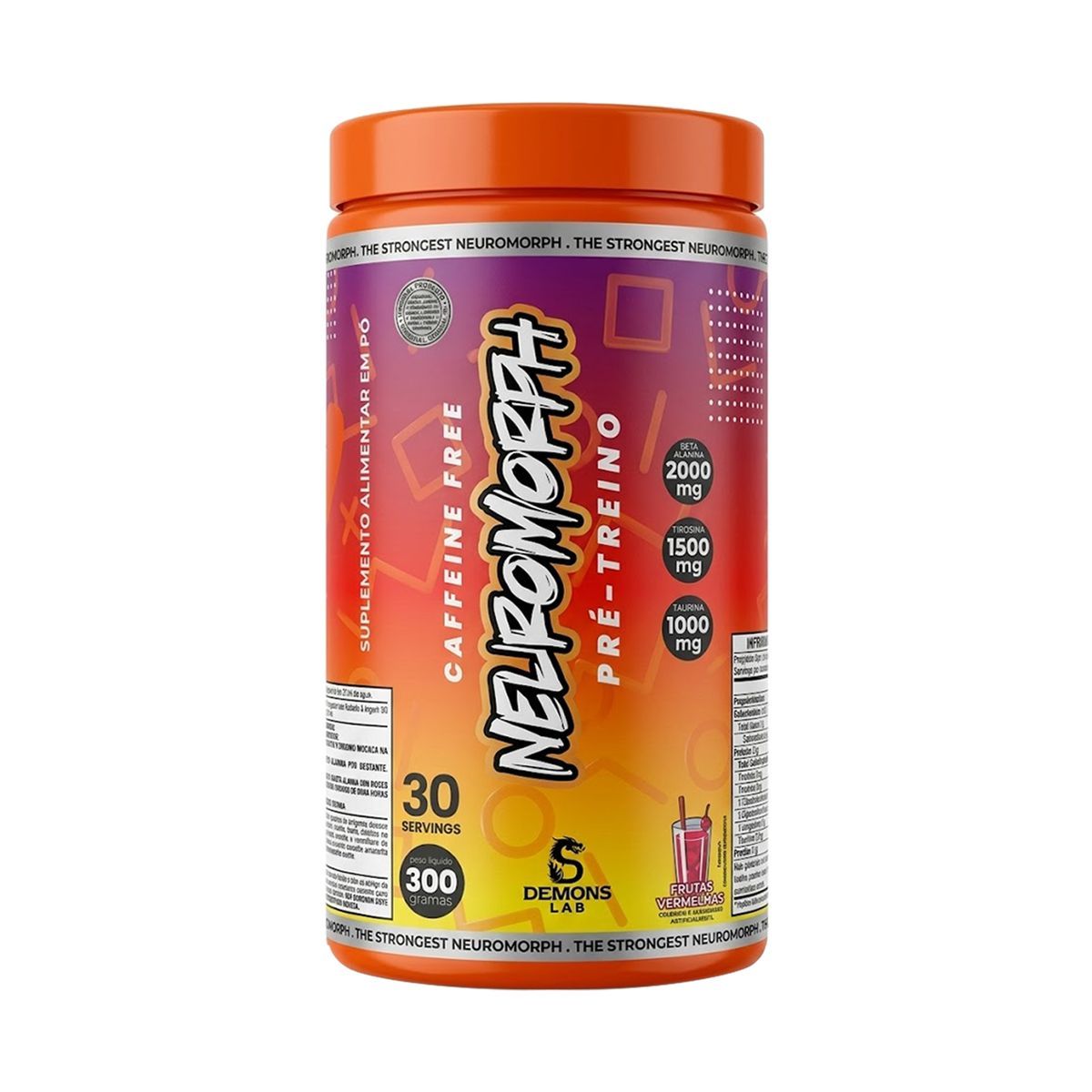 Neuromorph Caffeine Free - 300g Frutas Vermelhas - Demons Lab