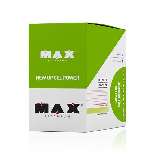 New Up Gel Power - 10 Unidades 30g Uva - Max Titanium