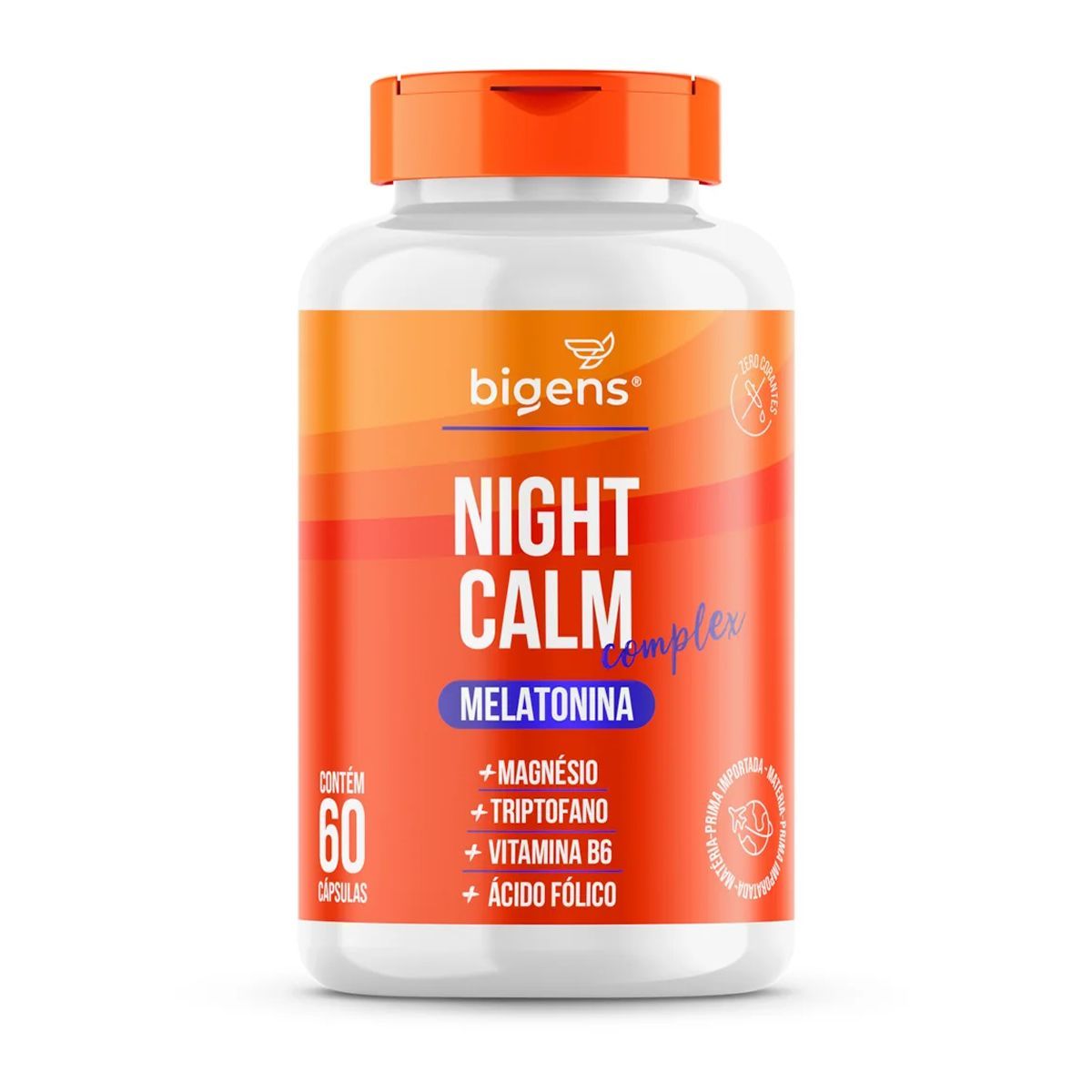 Night Calm Complex Melatonina -  60 C�psulas - Bigens