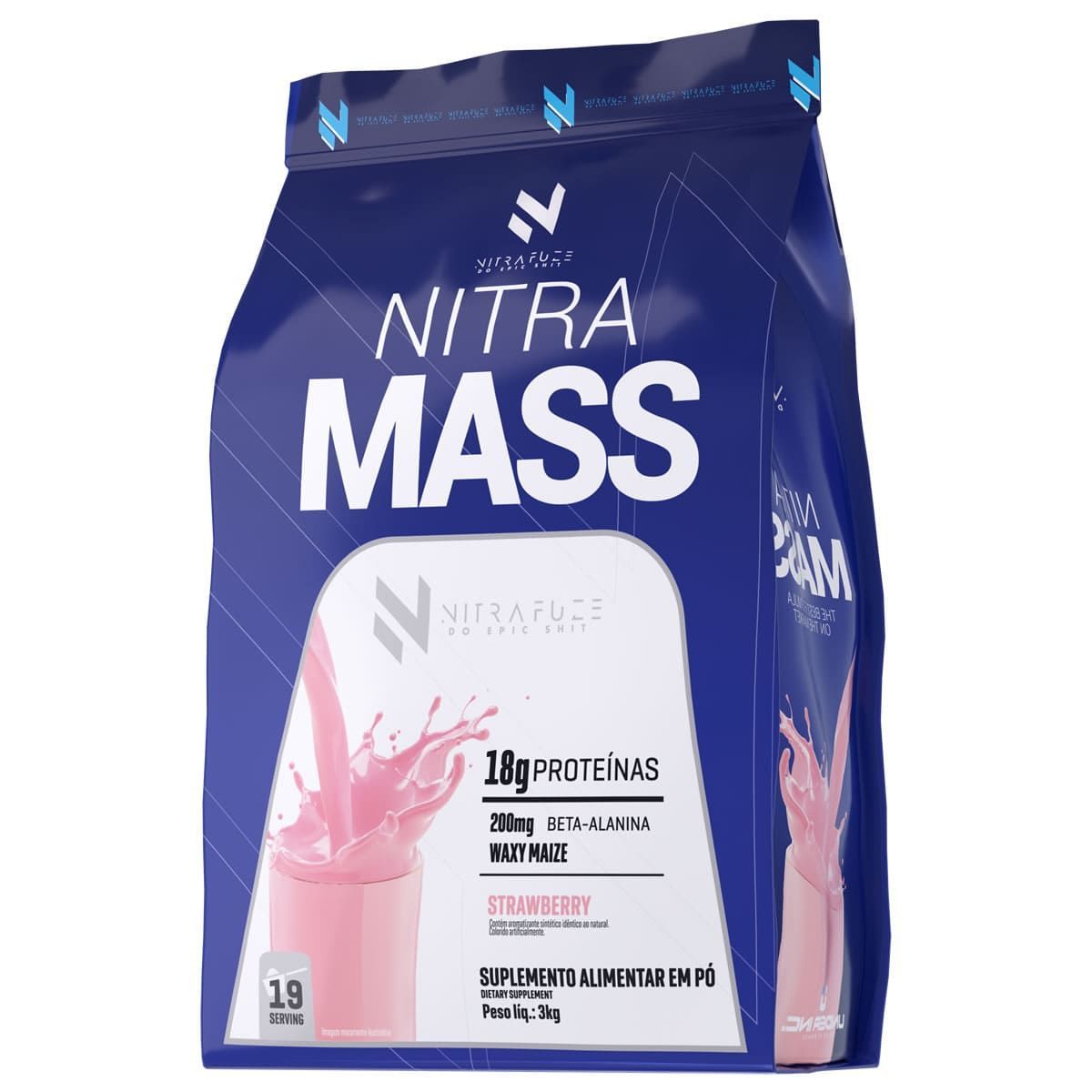 Nitra Mass - 3000g Strawberry - NitraFuze