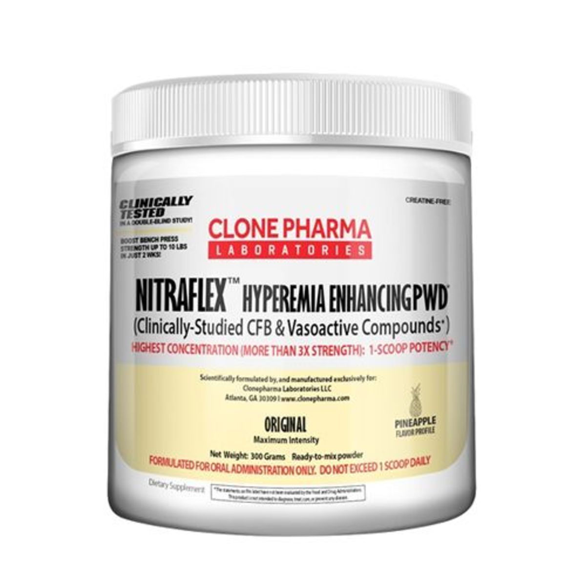 Nitraflex Hyperemia - 300g Pineapple - Clone Pharma