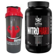 Nitro Hard Darkness - Chocolate 907g + Coqueteleira - Integralm�dica