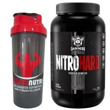 Nitro Hard Darkness - Morango 907g + Coqueteleira - Integralm�dica