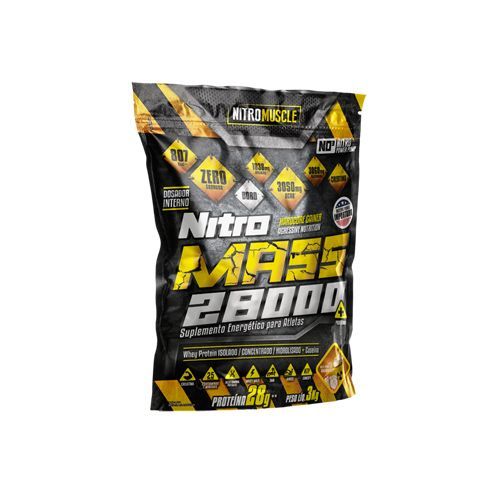 Nitro Mass 28000 - 3000g Morango - NitroMuscle