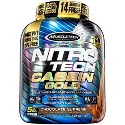 Nitro Tech Casein Gold - 2270g Chocolate Supreme - Muscletech