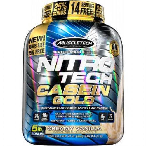 Nitro Tech Casein Gold - 2270g Creamy Vanilla - Muscletech