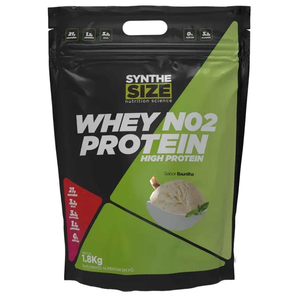 No2 Whey Protein - 1800g Refil Baunilha - Synthesize