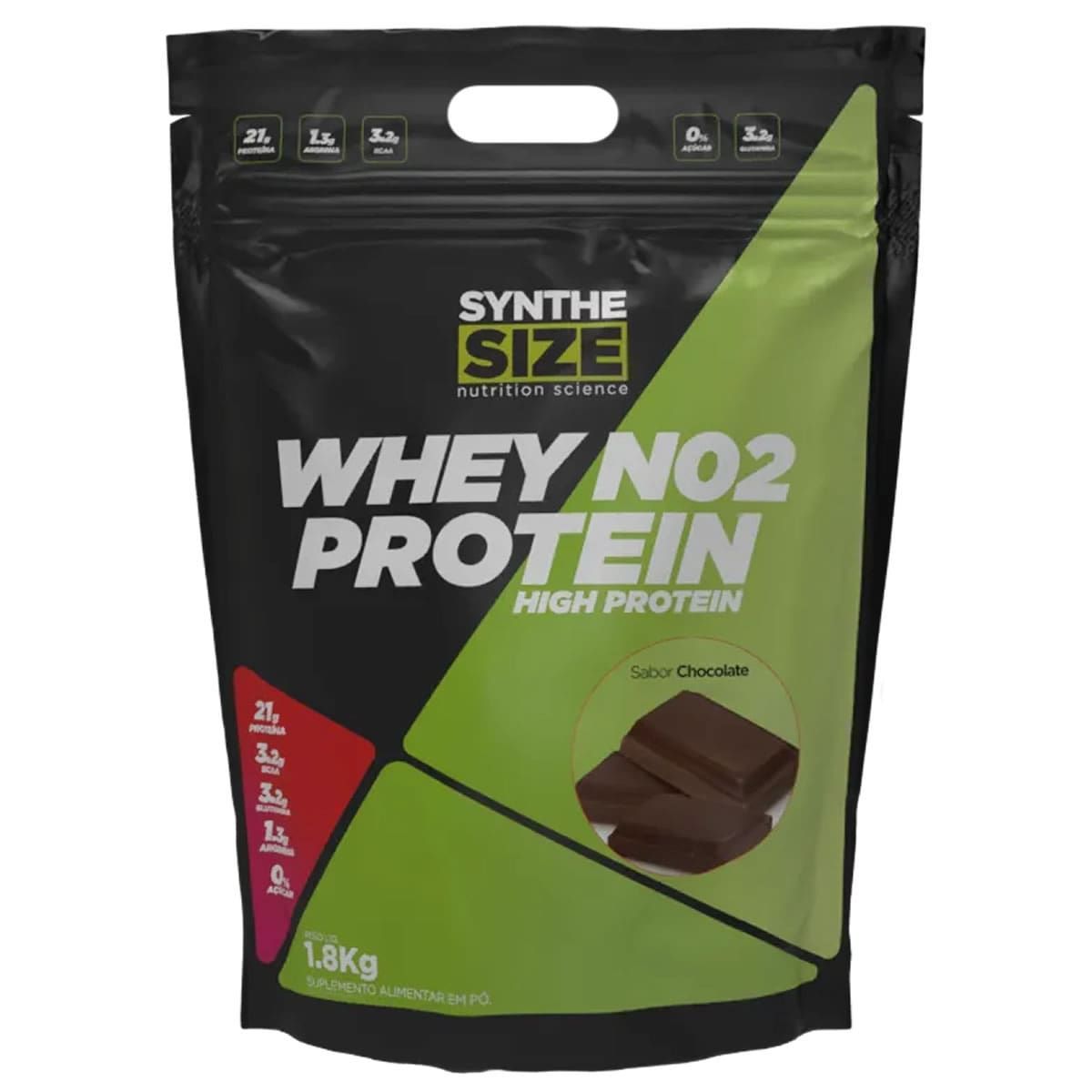 No2 Whey Protein - 1800g Refil Chocolate - Synthesize