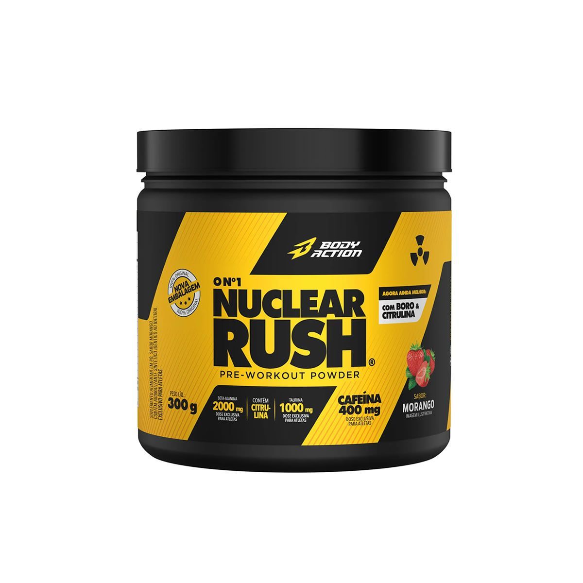 Nuclear Rush - 300g Morango - Body Action