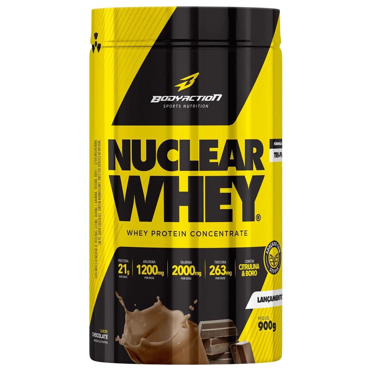 Nuclear Whey - 900g Chocolate - BodyAction