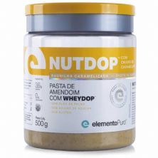 NutDop Pasta de Amendoim - 500g Baunilha Caramelizada com Crisps de Caramelo - ElementoPuro