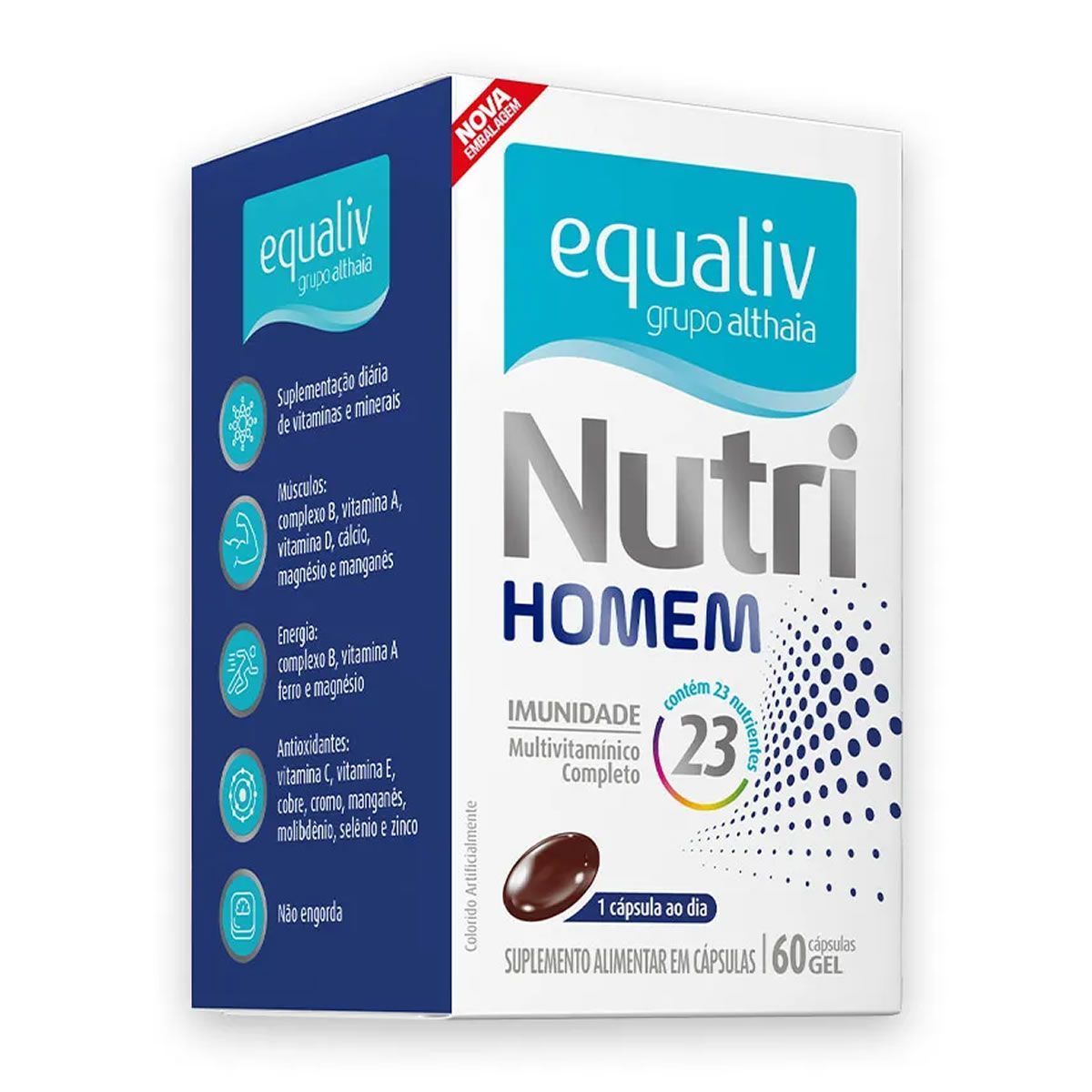 Nutri Homem - 60 C�psulas Gelatinosas - Equaliv