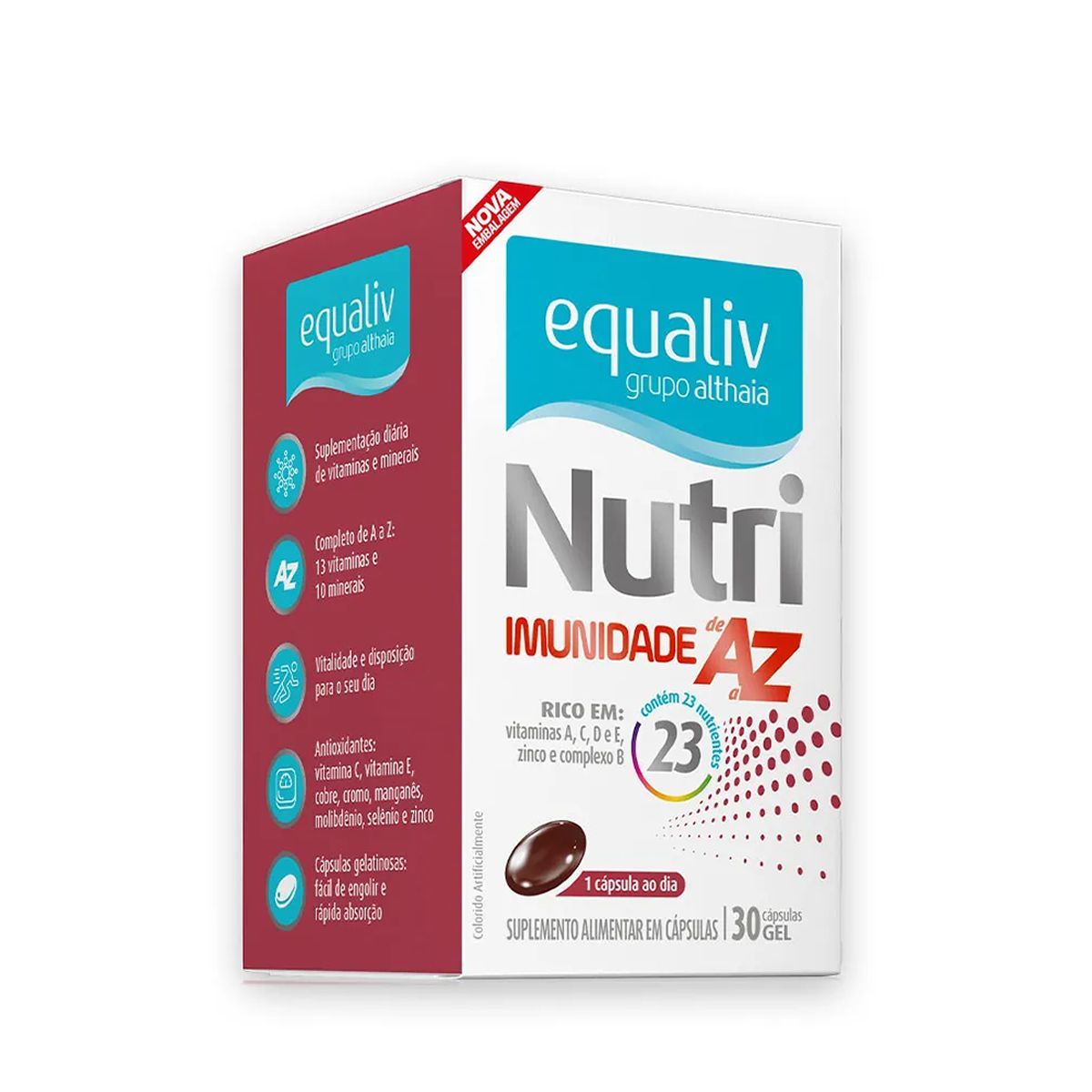 Nutri Imunidade AZ - 30 C�psulas - Equaliv