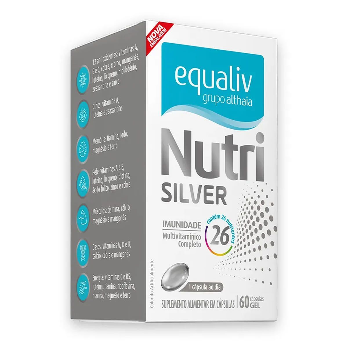 Nutri Silver - 60 C�psulas Gelatinosas - Equaliv
