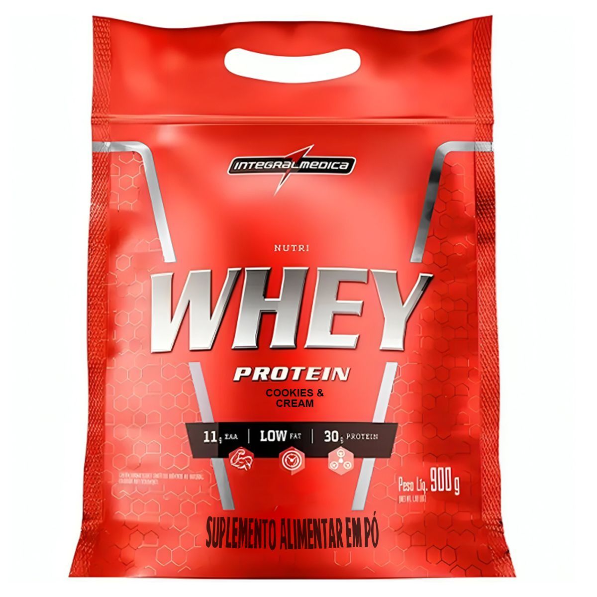 Nutri Whey Protein - 900g Refil Cookies e Cream - IntegralM�dica
