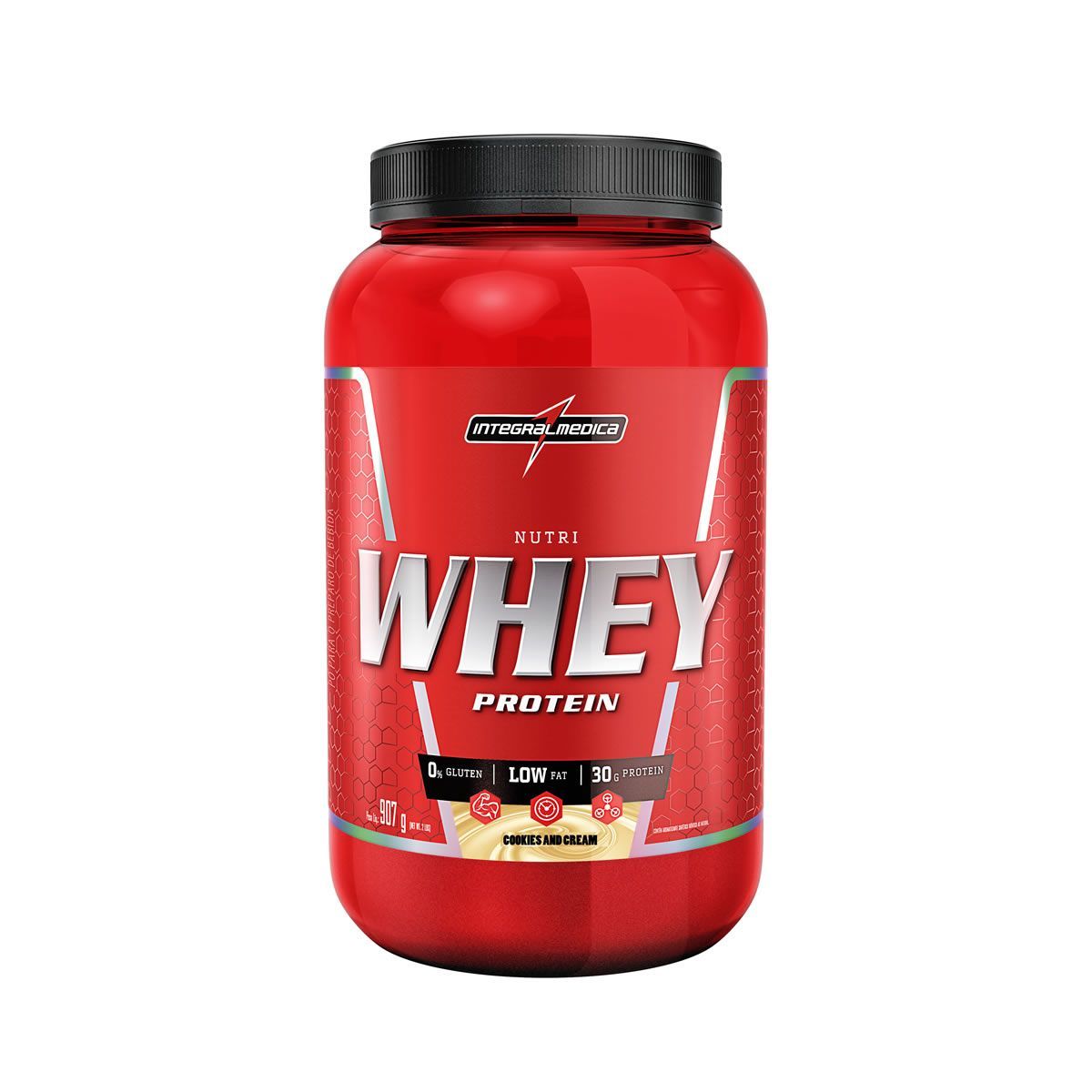 Nutri Whey Protein - 907g Cookies And Cream - IntegralM�dica