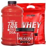 Nutri Whey Protein 907g Refil Baunilha + Creatina Hardcore Reload 150g + Gal�o 1 litro - Integralm�dica