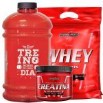 Nutri Whey Protein 907g Refil Chocolate + Creatina Hardcore Reload 150g + Gal�o 1 litro - Integralm�dica