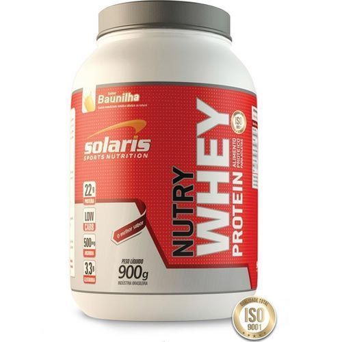 Nutry Whey Protein - Morango 900g - Solaris Nutrition