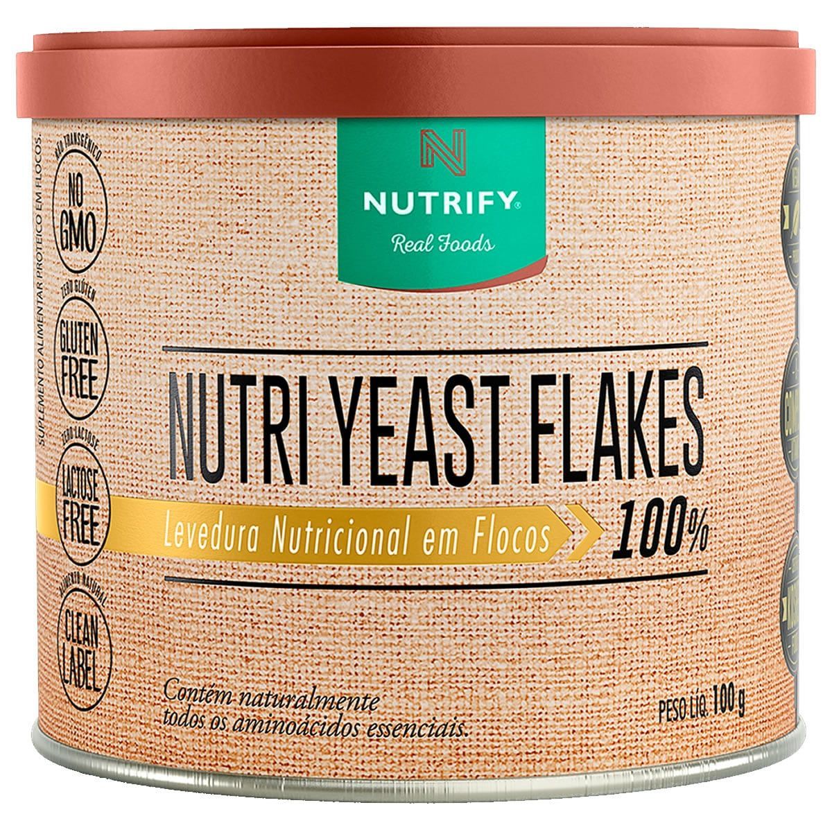 Nutri Yeast Flakes - 100g - Nutrify*** Data Venc. 28/02/2024