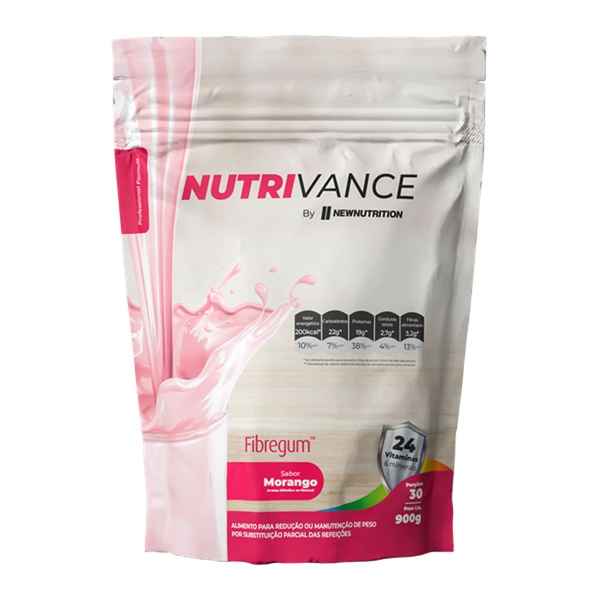 Nutrivance - 900g Refil Morango - NewNutrition*** Data Venc. 30/06/2025