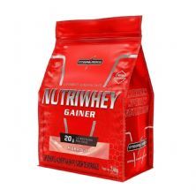 Hipercal�rico NutriWhey Gainer - Refil 2400g Morango - Integral M�dica