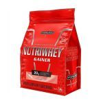 Hipercal�rico NutriWhey Gainer - Refil 2400g Morango - Integral M�dica