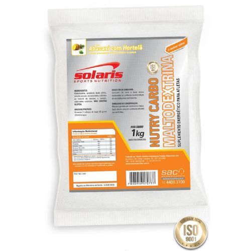 Nutry Carbo Maltodextrina - Abacaxi com Hortel� 1000g - Solaris Nutrition