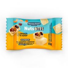 NutsBites - 1 Unidade 15g Chocolate Branco - Banana Brasil*** Data Venc. 14/04/2024