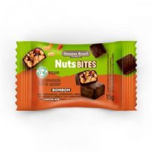 NutsBites - 1 Unidade 15g Chocolate Meio Amargo Vegano - Banana Brasil*** Data Venc. 14/04/2024