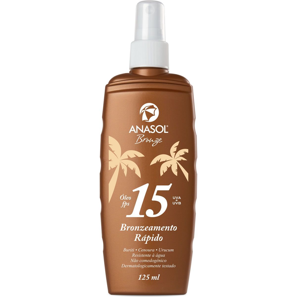�leo Bronzeador Bronzeamento R�pido - 125ml FPS 15 - Anasol
