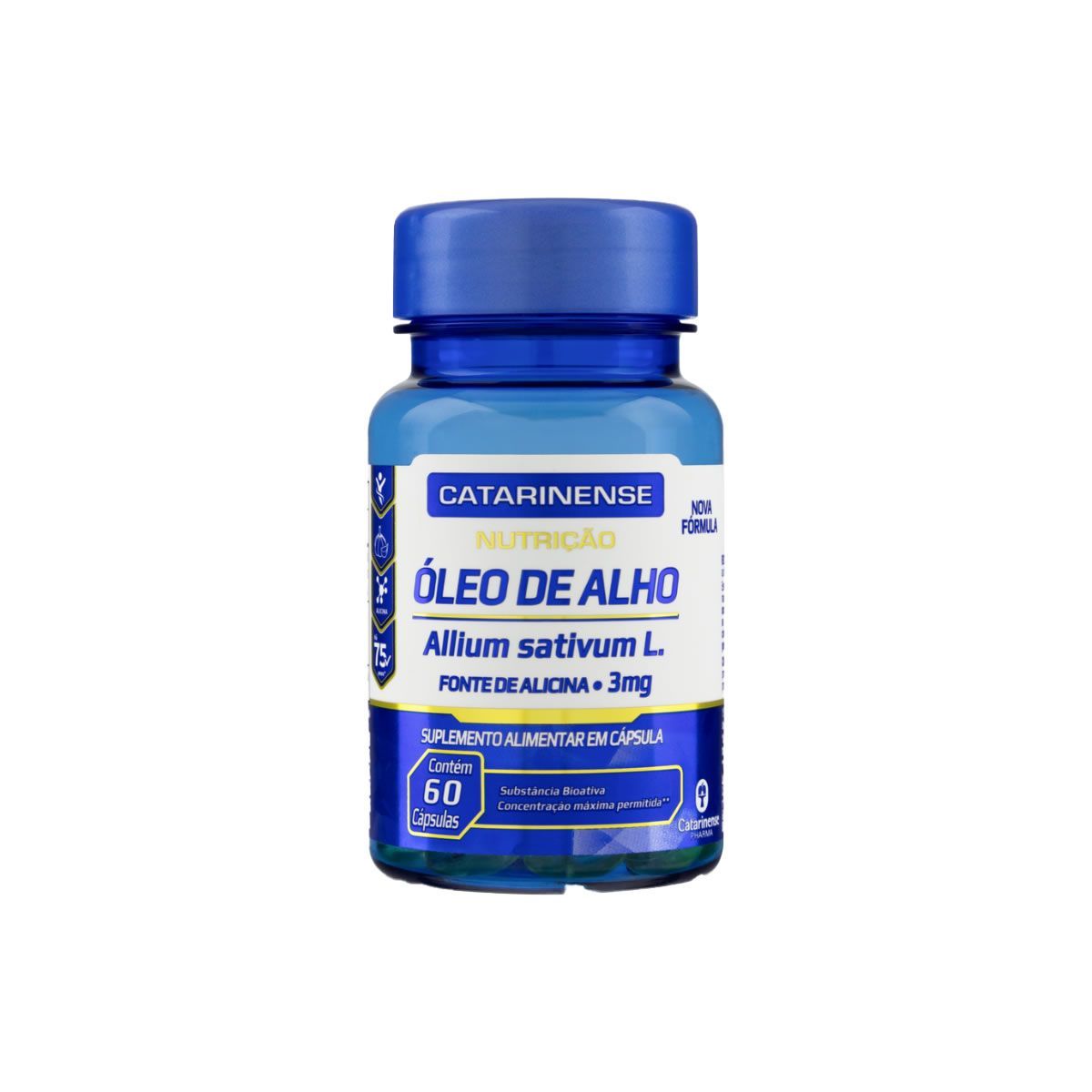 �leo de Alho  - 60 C�psulas - Catarinense Nutri��o