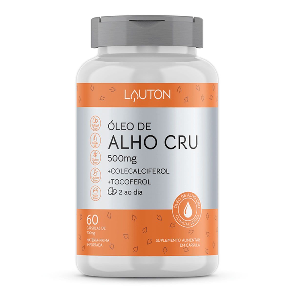 �leo de Alho Cru - 60 C�psulas - Lauton Nutrition