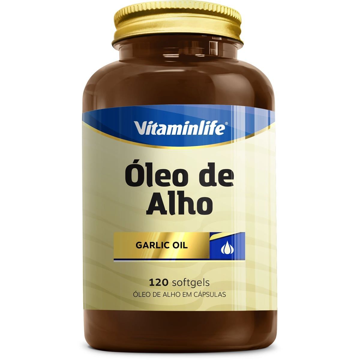Oleo de Alho Garlic Oil 250mg - Alicina 120 c�psulas - VitaminLife*** Data Venc. 30/06/2022