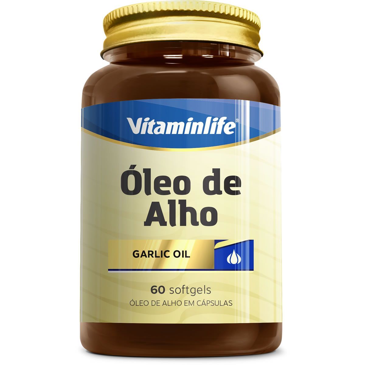 Oleo de Alho Garlic Oil 250mg - Alicina 60 c�psulas - VitaminLife*** Data Venc. 17/09/2022