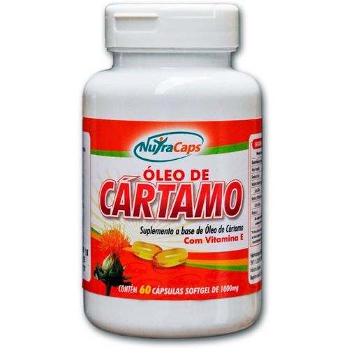 �leo de C�rtamo com Vitamina E - 60 C�psulas - NutraCaps