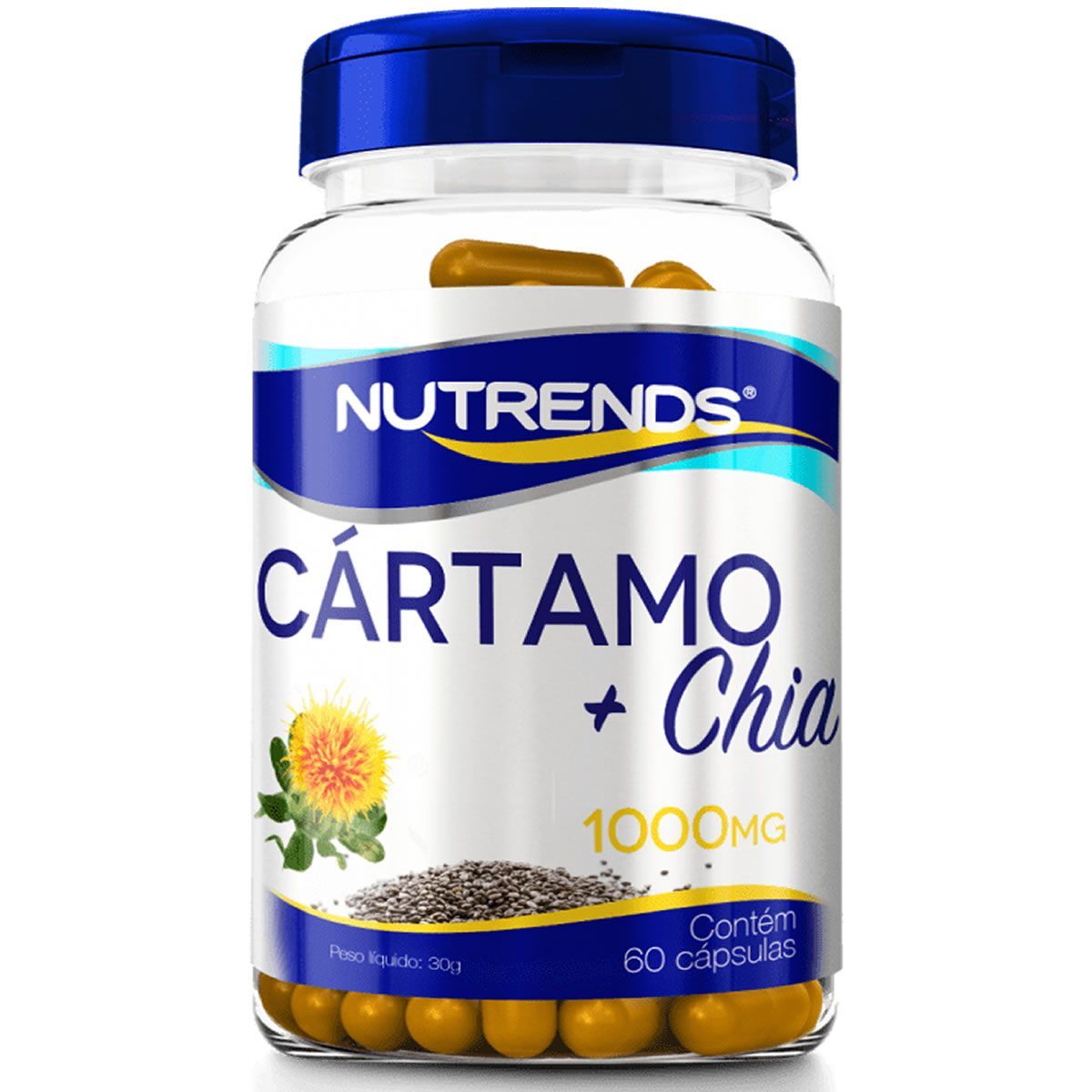 �leo de C�rtamo + Chia - 60 C�psulas - Nutrends