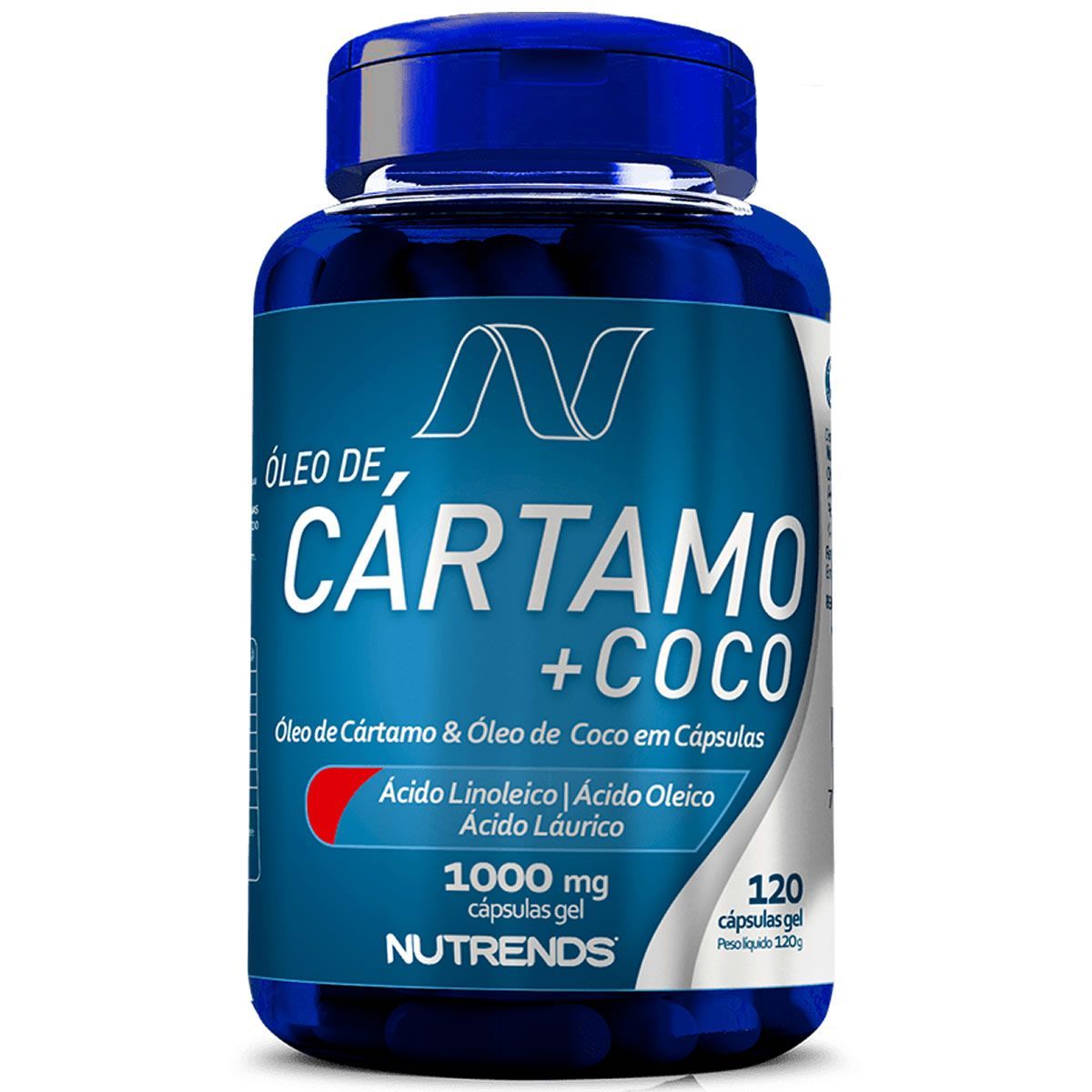 �leo de C�rtamo + �leo de Coco - 120 C�psulas - Nutrends