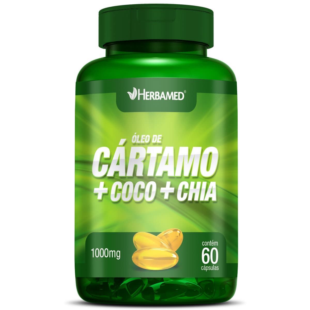 �leo de C�rtamo + Coco + Chia - 60 C�psulas - Herbamed