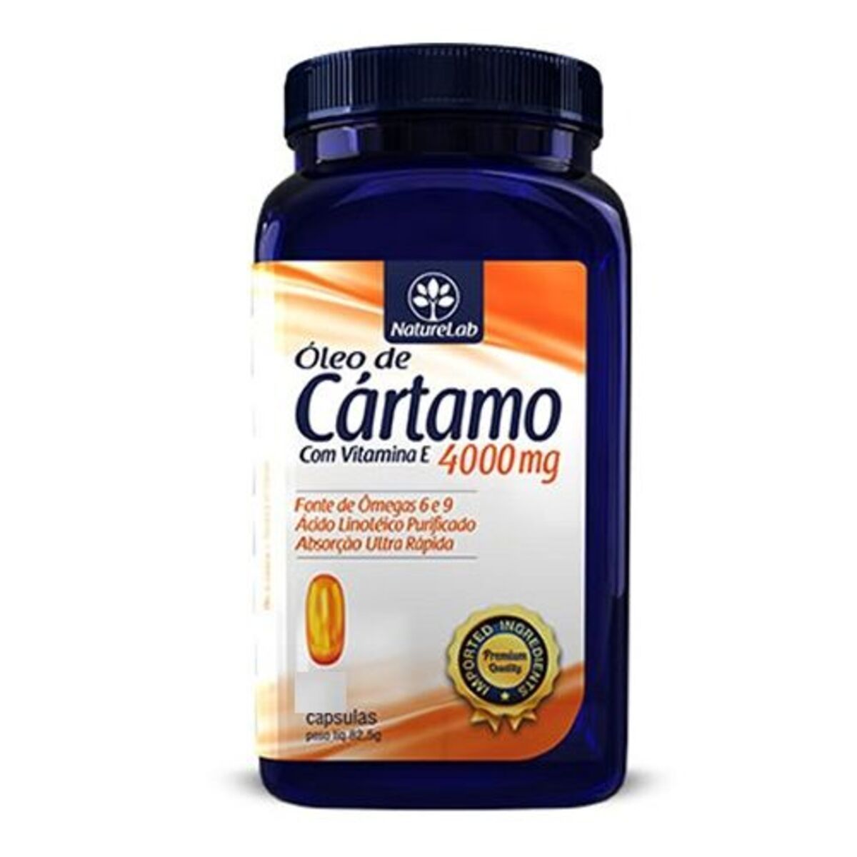�leo de C�rtamo + Vitamina E 4000mg - 120 C�psulas - Smart Life