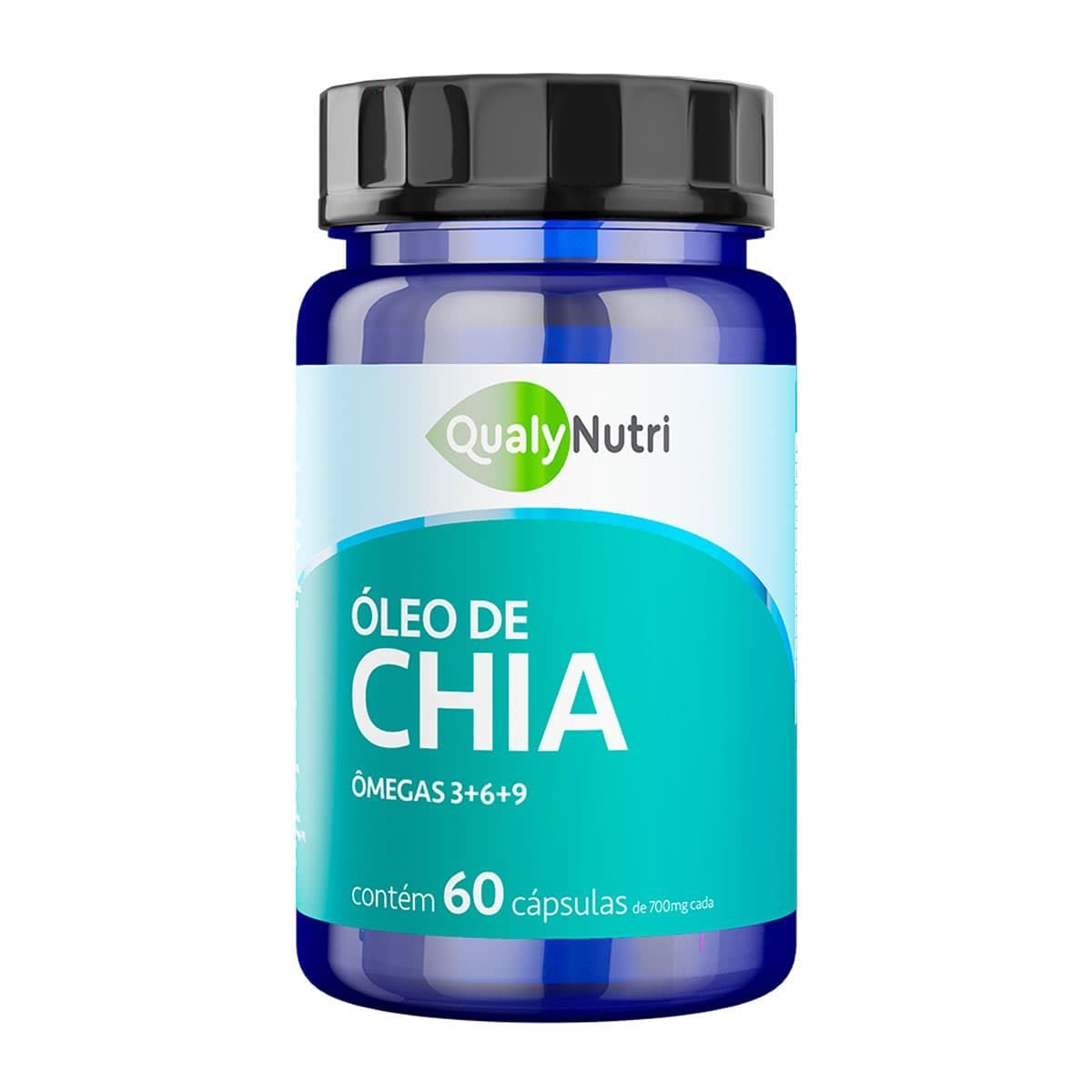 �leo de Chia - 60 C�psulas - QualyNutri*** Data Venc. 21/12/2023