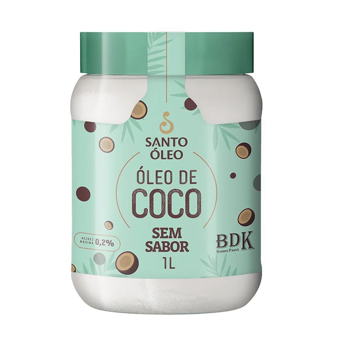 �leo de Coco - 1000ml  Sem Sabor - Santo �leo