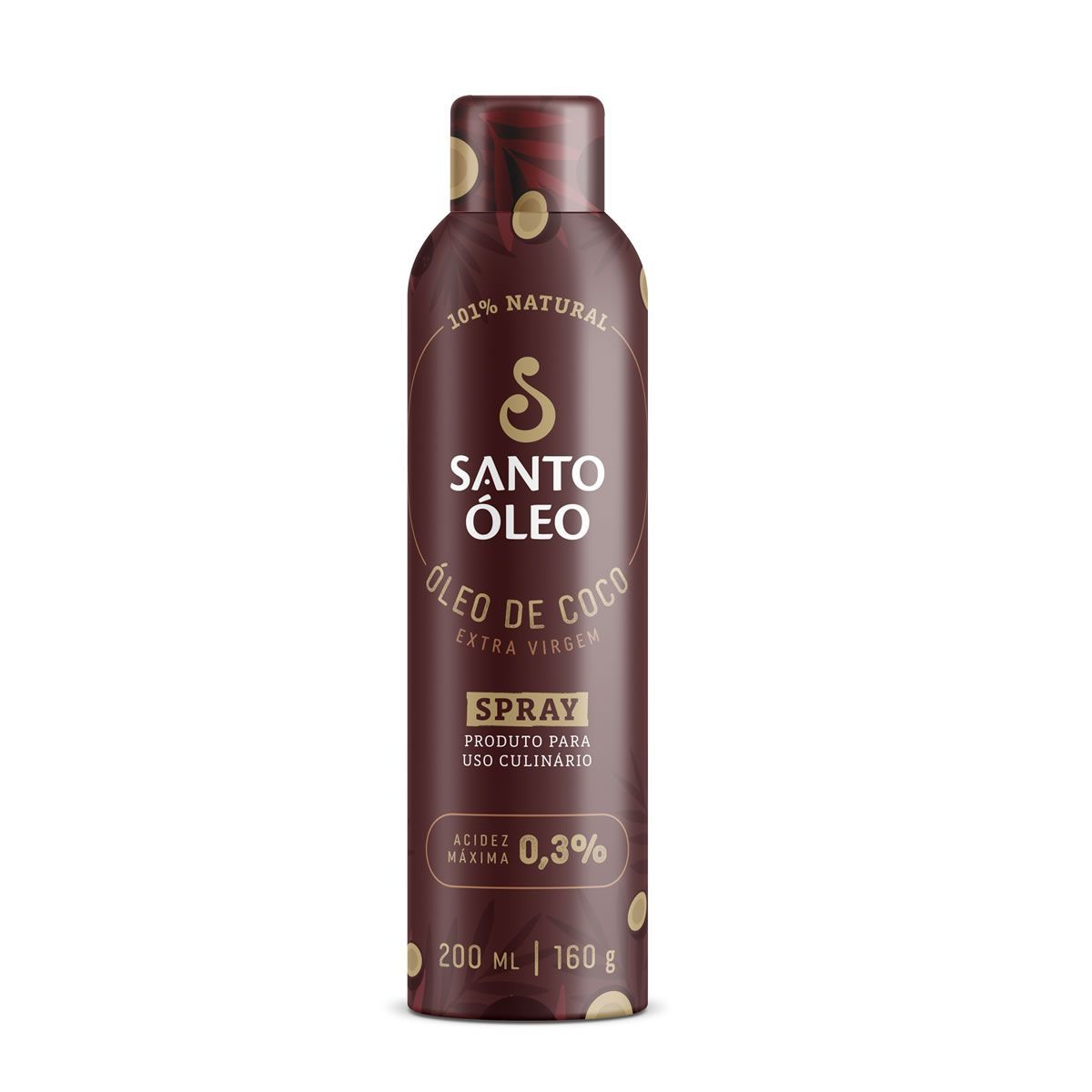 �leo de Coco Extravirgem - 200ml Spray - Santo �leo*** Data Venc. 10/10/2024