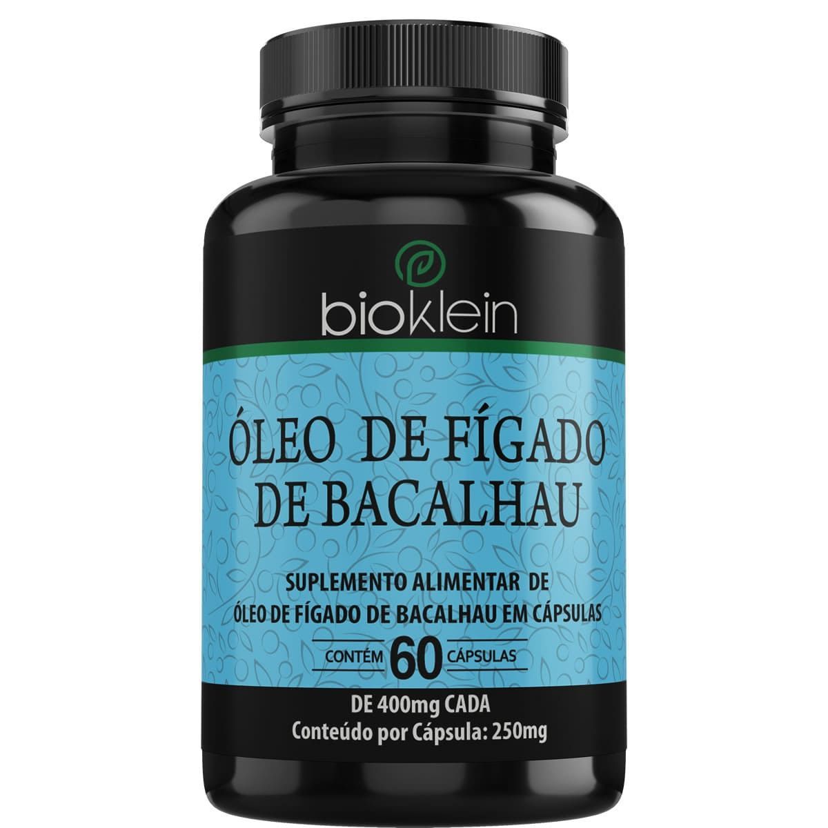 �leo de F�gado de Bacalhau - 60 C�psulas - Bioklein