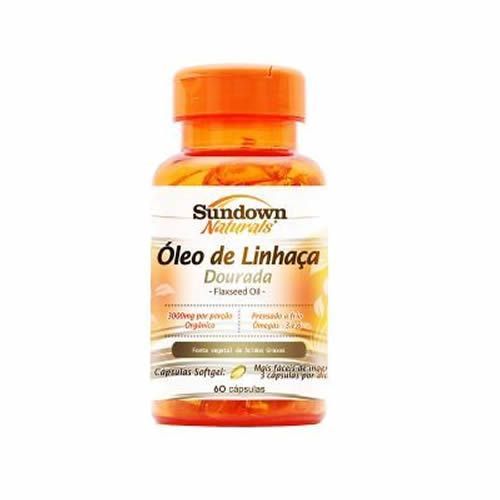 Oleo de Linha�a 1000mg - 60 C�psulas - Sundown